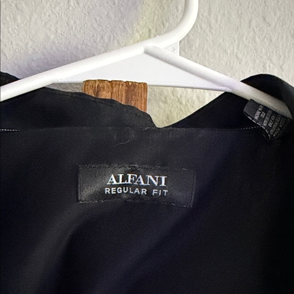 Alfani Black Casual Button Down Shirt - Picture 2 of 3